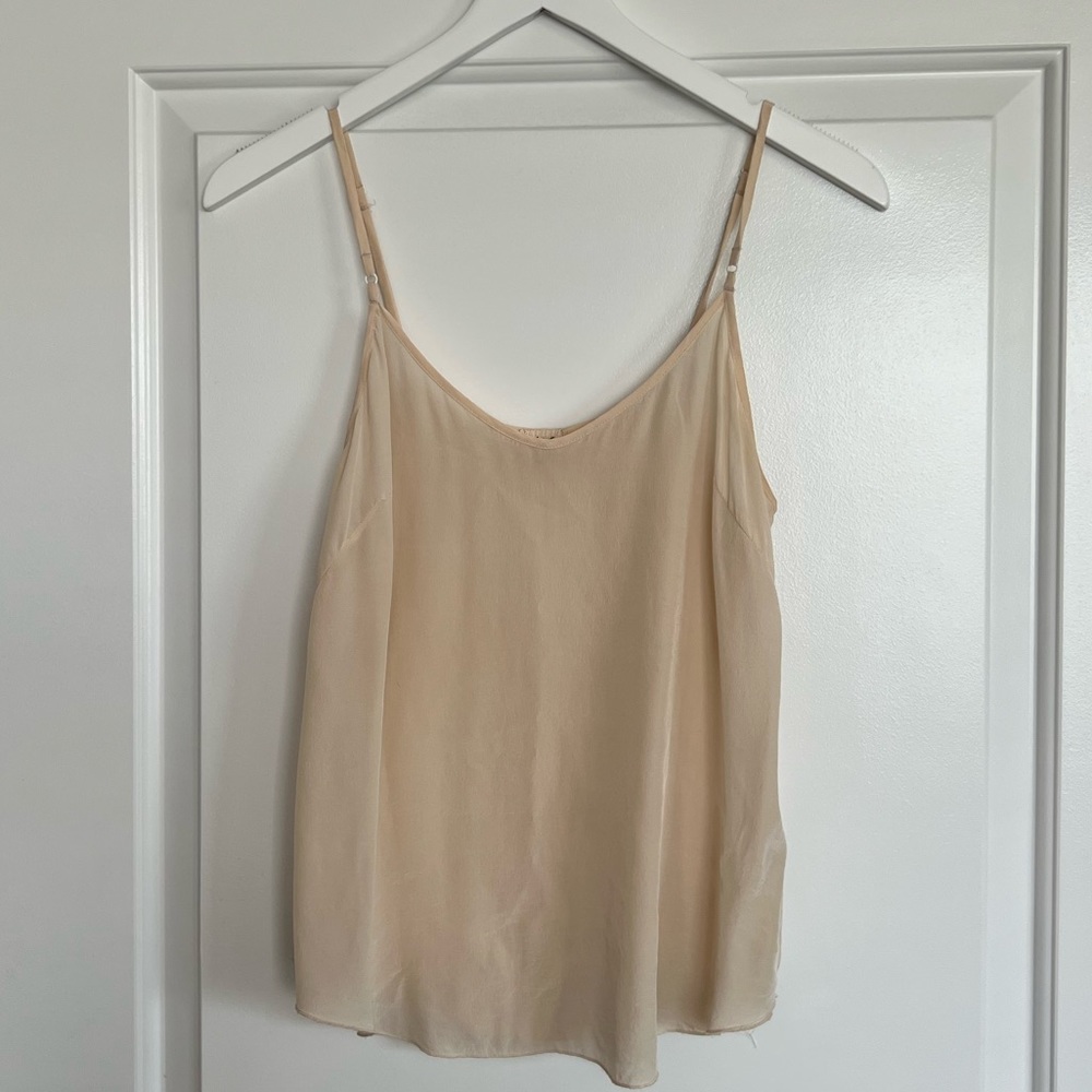 Aritzia Wilfred peach/nude silk camisole